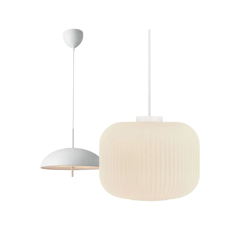 Białe lampy wiszące