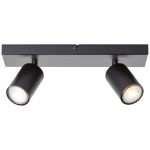Brilliant Jello Lampa sufitowa Metal Matowa Czarny 9W 690lm - 830 Ciepła Biel | W Tym 2x GU10
