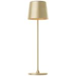 Brilliant Lampa Stołowa Kaami Metal Plastikowy Złoty 2W 310lm - 830 Ciepła Biel | 100mm - IP44 - Zewnętrzna - Ściemnianie 