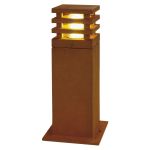 SLV Plac 40 Lampa podłogowa Stal Zardzewiały | Zewnętrzna - IP55 - Nadaje Się Do 1x E27 