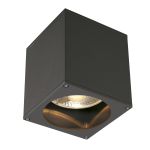 SLV Big Theo Sufit Spot Aluminium Antracyt | Zewnętrzna - IP44 - Nadaje Się Do 1x GU10 Max. 75W - Ściemnianie