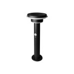 Ledvance LED Lampa na postumencie Endura Styl Dwojako Circle Czarny 6W 400lm - 830 Ciepła Biel | Solar - Czujnik ruchu i Światła 