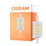 Osram LED R7s 78mm Przezroczysty 9.5W 1055lm - 827 Bardzo Ciepła Biel | Ściemnianie - Zamienne 75W