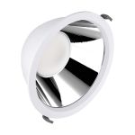 Ledvance LED Downlight Comfort Aluminium Valkoinen 42W 5000lm 55D - 930-940 CCT | 265mm - Aukko 250mm - IP44 - Najlepsze Renderowanie Kolorów - UGR<19 - Zigbee Ściemnianie 