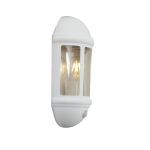 Ansell LED Światło Ścienne Latina Połowa Latarnia Valkoinen - Nadaje Się Do E27 Up To 42W | IP65 - Czujnik ruchu i Światła