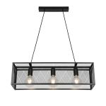 D'Lite Lampa Wisząca Merkem Matowy Czarny | Nadaje Się Do 3x E27