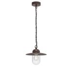 Nordlux Luxembourg Lampa Wisząca Metal i Szkło Zardzewiały | IP33 - Nadaje Się Do E27