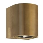 Nordlux Canto 2 Światło Ścienne Mosiądz Złoty Up & Down 10.6W 500lm - 830 Ciepła Biel