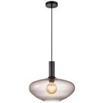 Nordlux Alton Lampa Wisząca Szkło Czarny | Nadaje Się Do E27