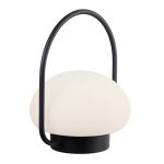Nordlux Lampa Stołowa Sponge Akumulator Czarny 4.8W 300lm - 827 Bardzo Ciepła Biel | 3-Stopniowy Ściemnianie