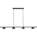 Nordlux Lampa wisząca Rail Clyde 20W 827 350lm 120D Czarny - Metal | Ściemnianie - Bardzo Ciepła Biel