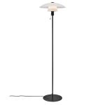 Nordlux Verona Lampa podłogowa Szkło i Metal Czarny | Nadaje Się Do E27