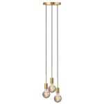 Nordlux Paco Lampa Wisząca Metal 3-Spot Mosiądz | Nadaje Się Do 3x E27