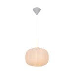 Nordlux Milford Lampa Wisząca Szkło Valkoinen | Nadaje Się Do E27