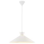 Nordlux Dial 45 Lampa Wisząca Metal Valkoinen | Nadaje Się Do 1x E27