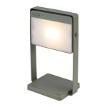 Nordlux Lampa Stołowa Saulio Aluminium Zielony 3.5W 200lm - 830 Ciepła Biel | IP44 - 3-Stopniowy Ściemnianie - Solar