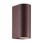 Nordlux Dion Światło Ścienne Aluminium Zardzewiały Up & Down | Nadaje Się Do 2x GU10