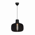 Nordlux Hazo 43 Lampa Wisząca Drewno Czarny | Nadaje Się Do 1x E27