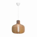 Nordlux Hazo 43 Lampa Wisząca Drewno Brązowy | Nadaje Się Do 1x E27