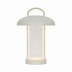 Nordlux Lampa Stołowa Mirano Metal i Szkło Beige 3W 150lm - 830 Ciepła Biel | 3-Stopniowy Ściemnianie