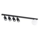 Emibig Lampa sufitowa Baster Stal Czarny | Nadaje Się Do 4x GU10 - Max 8W, 1x E14 - Max 10W