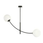 Emibig Lampa sufitowa Hunter Stal Czarny | Nadaje Się Do 2x E14 - Max 10W