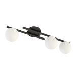 Emibig Lampa sufitowa Kairo Stal Czarny | Nadaje Się Do 3x E14 - Max 10W