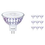 Opakowanie 10x Philips Master Value LED Spot GU5.3 MR16 7.5W 660lm 60D - 940 Zimna Biel | Najlepsze renderowanie kolorów - Ściemnianie - Zamienne 50W