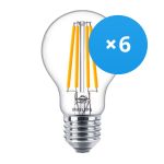 Opakowanie 6x Philips Corepro LED Żarówka E27 Gruszka Przezroczysty 10.5W 1521lm - 840 Zimna Biel | Zamienne 100W
