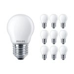 Opakowanie 10x Philips Corepro LED Lustre E27 Piłka Matowy 2.2W 250lm - 827 Bardzo Ciepła Biel | Zamienne 25W