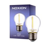 Noxion Lucent LED E27 Piłka Włókno Przezroczysty 1.4W 136LM - 827 Bardzo Ciepła Biel | Zamienne 15W