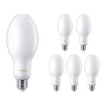 Opakowanie 6x Philips TrueForce Core LED E27 HPL/SON Matowy 18W 3000lm 300D - 840 Zimna Biel | Zamienne 80W