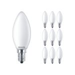 Opakowanie 10x Philips Corepro LED Świeca E14 Matowy 2.2W 250lm 827 Bardzo Ciepła Biel - Zamienne 25W