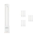 Opakowanie 10x Ledvance Dulux-L LED 8W - 830 Ciepła Biel | 4-Piny - Zamienne 18W