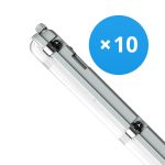 Opakowanie 10x Noxion Oprawy Hermetyczne LED Poseidon V3.0 18-30W 2340-4200lm - 830-865 CCT | 120cm - Poprzez Przewód (5x2.5mm2)