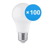 Opakowanie 100x Bright Choice LED Żarówka E27 Gruszka Matowy 4.9W 470lm - 830 Ciepła Biel | Zamienne 40W