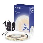 Noxion Taśma LED Naga 5 Metr Kompletny zestaw - Smart Wifi - 24V - 120LEDs/m - 9.6W/m - 965 Światło Dzienne | 8mm - IP20 - Najlepsze Renderowanie Kolorów - SMD2835