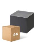 Opakowanie 4x D'Lite Światło Ścienne Elingen Solar Czarny Up & Down - 830 Ciepła Biel | IP54