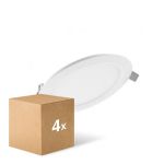 Opakowanie 4x Ledvance LED Downlight Slim Okrągła DN155 12W 1020lm 120D - 830 Ciepła Biel | 169mm 