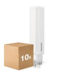 Opakowanie 10x Philips CorePro PL-C LED 6.5W 700lm - 830 Ciepła Biel | 4-Piny - Zamienne 18W