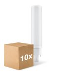 Opakowanie 10x Ledvance Dulux D/E LED 10W - 840 Zimna Biel | 4-Piny - Zamienne 26W