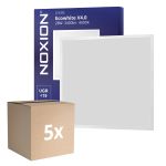 Opakowanie 5x Noxion LED Panel Ecowhite V4.0 28W 3400lm - 840 Zimna Biel | 60x60cm - UGR <19 - Philips driver