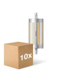 Opakowanie 10x Philips Corepro LED Lineair R7s 118mm 17.5W 2460lm - 840 Zimna Biel | Ściemnianie - Zamienne 150W