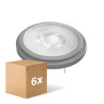 Opakowanie 6x Ledvance Superior LED Spot Reflektor G53 AR111 7.4W 450lm 40D - 930 Ciepła Biel | Najlepsze renderowanie kolorów - Ściemnianie - Zamienne 50W