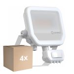 Opakowanie 4x Ledvance LED Iluminacja Aluminium Valkoinen 17W 2200lm 100D - 830 Ciepła Biel | IP65 - Czujnik Ruchu I Światła - Symetryczny