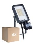Opakowanie 4x Philips LED Iluminacja Ledinaire BVP167 20W 2400lm 110D - 830-840-865 CCT | IP65 - Czujnik ruchu i Światła - Symetryczny
