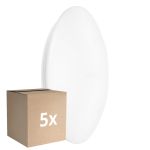 Opakowanie 5x Ledvance LED Bulkhead Surface CIRCULAR 500 PS Stal Valkoinen 42W 3500lm - 840 Zimna Biel | IP44