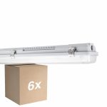Opakowanie 6x Ledvance LED Paroizolacja Mieszkaniowy MT Gen 3 IP65 | Nadaje Się Do 2x120cm Rura LED