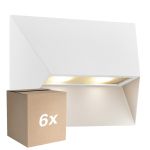 Opakowanie 6x Nordlux Pontio 27 Światło Ścienne Aluminium Valkoinen | Nadaje Się Do 2x GU10
