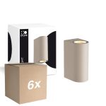 Opakowanie 6x D'Lite Światło Ścienne Vossem Beige Up & Down | Nadaje Się Do 2x GU10 